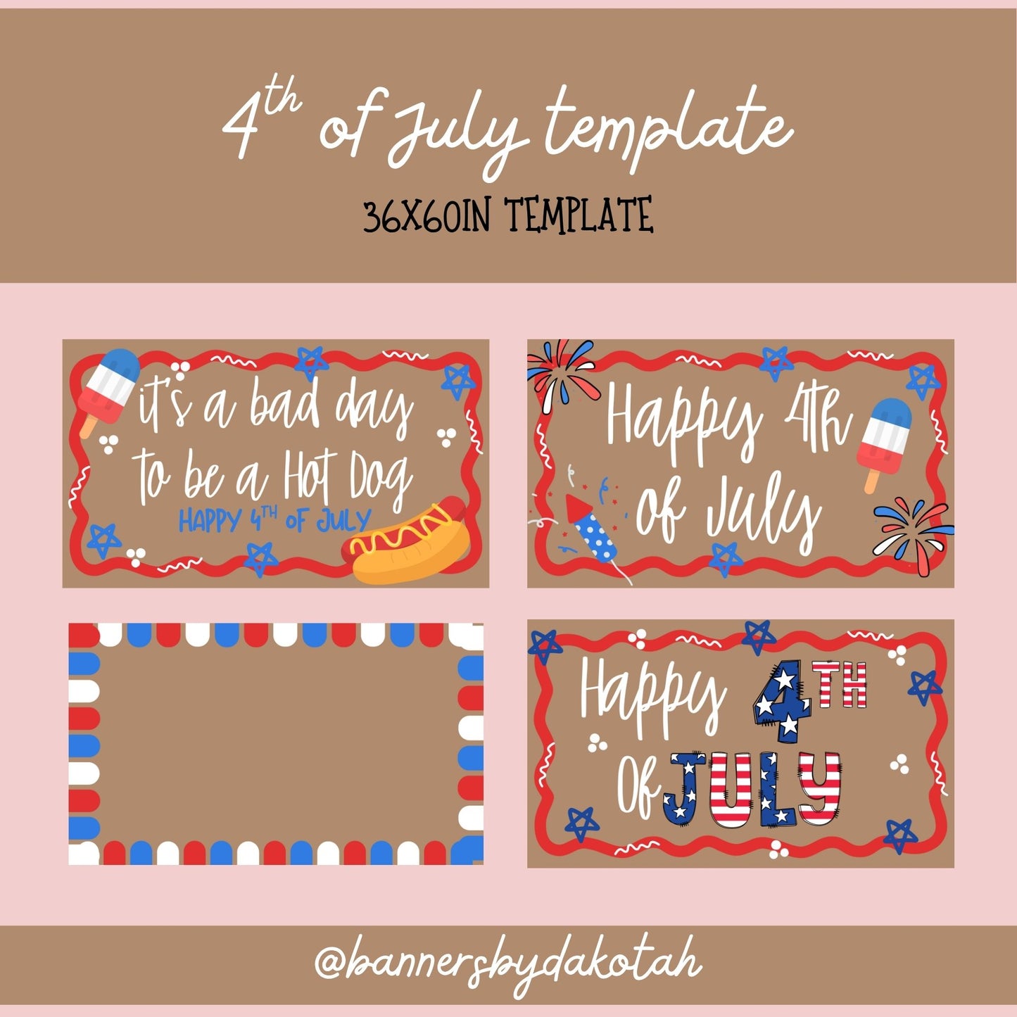 4th of July - Digital Banner Template