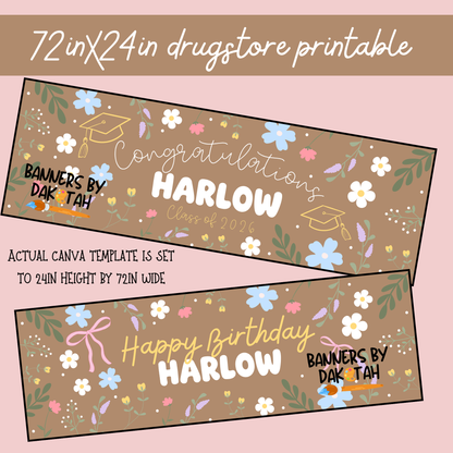 Garden Floral - Digital Banner Template