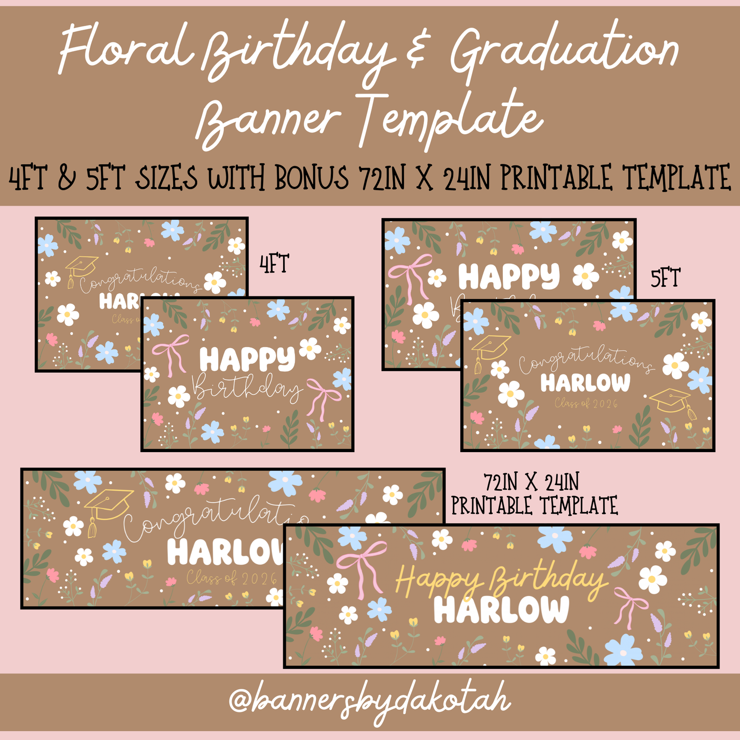Garden Floral - Digital Banner Template