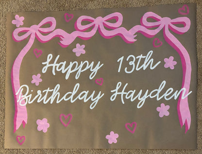 Birthday Banner - Custom