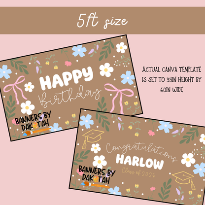 Garden Floral - Digital Banner Template
