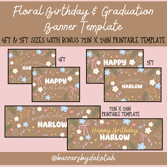 Garden Floral - Digital Banner Template